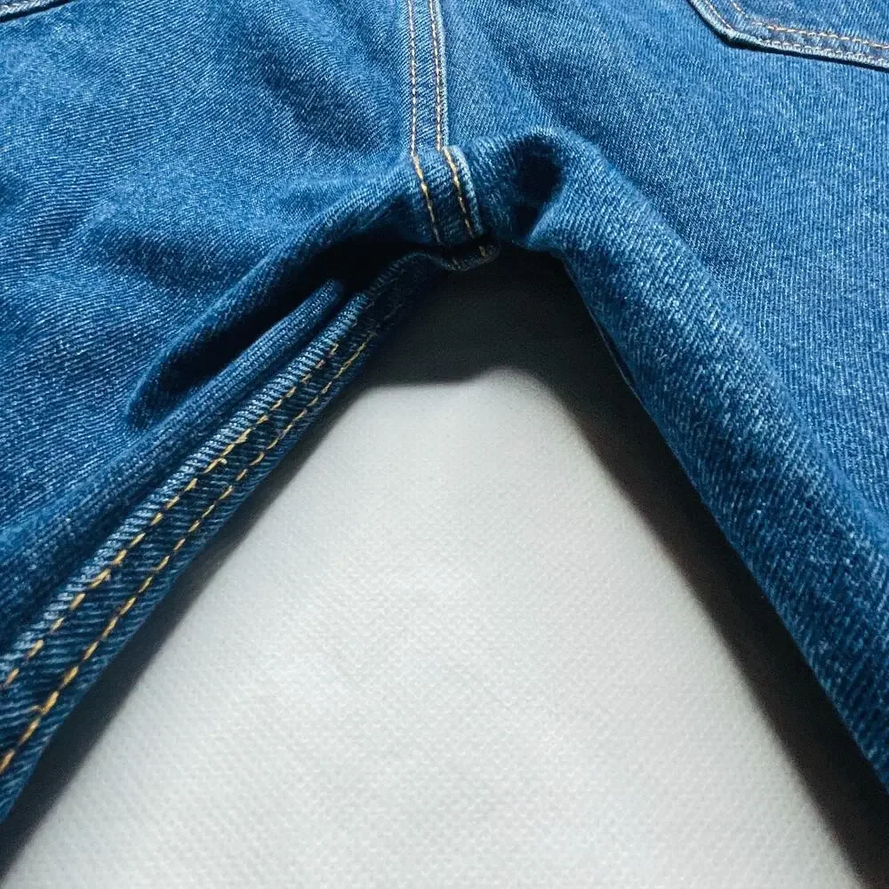 Levi's Jeans Mens 505 Regular Straight Jeans Men 40x32 Medium‎ Wash Blue Denim